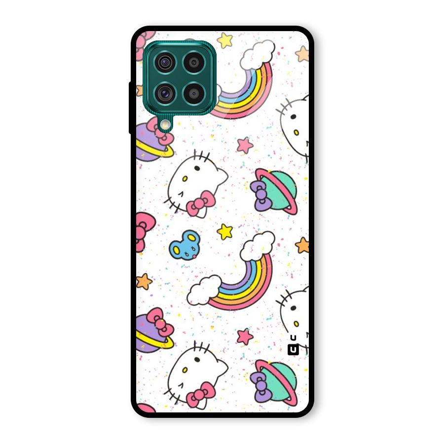 Rainbow Kit Tee Glass Back Case for Galaxy F62