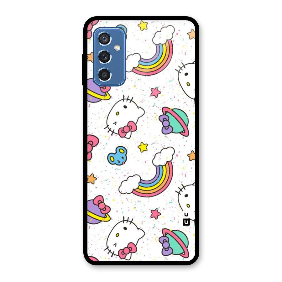 Rainbow Kit Tee Glass Back Case for Galaxy M52 5G