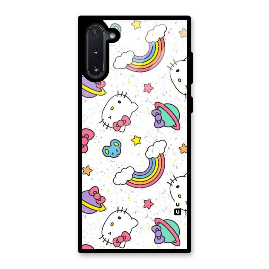 Rainbow Kit Tee Glass Back Case for Galaxy Note 10