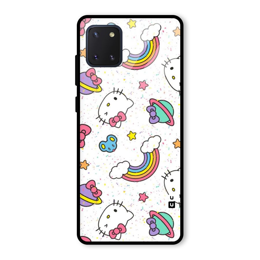 Rainbow Kit Tee Glass Back Case for Galaxy Note 10 Lite