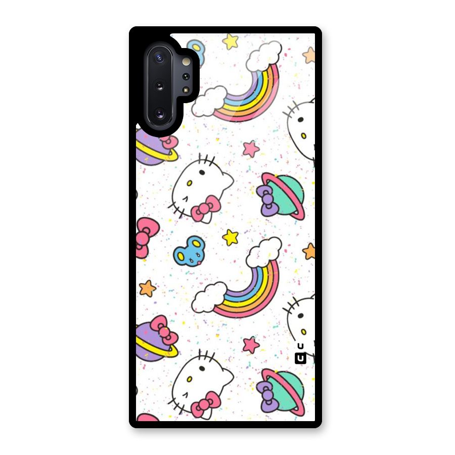 Rainbow Kit Tee Glass Back Case for Galaxy Note 10 Plus
