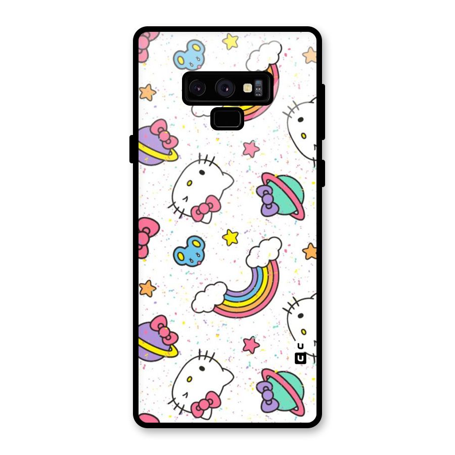 Rainbow Kit Tee Glass Back Case for Galaxy Note 9