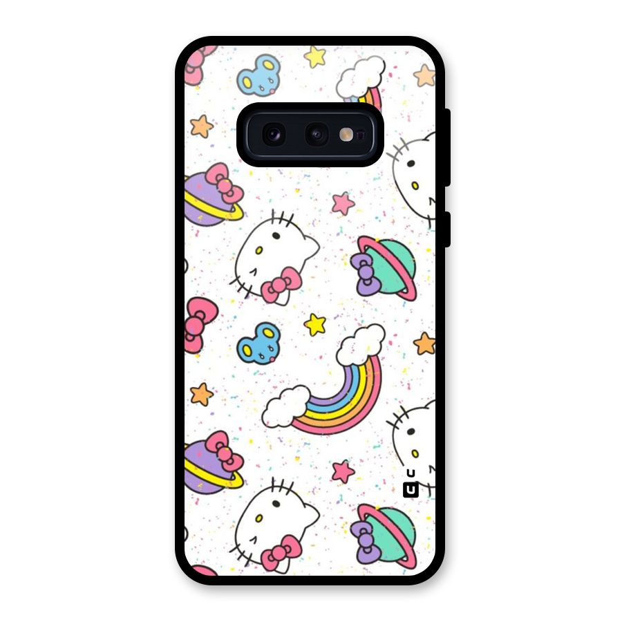 Rainbow Kit Tee Glass Back Case for Galaxy S10e
