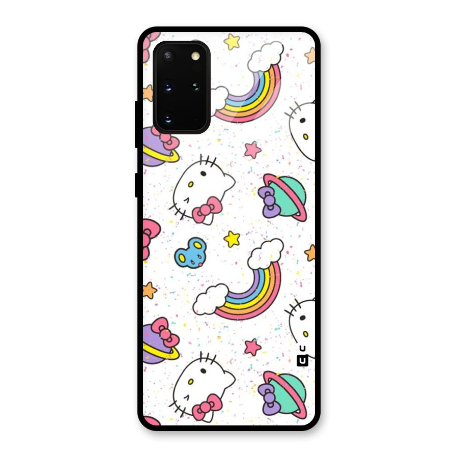 Rainbow Kit Tee Glass Back Case for Galaxy S20 Plus
