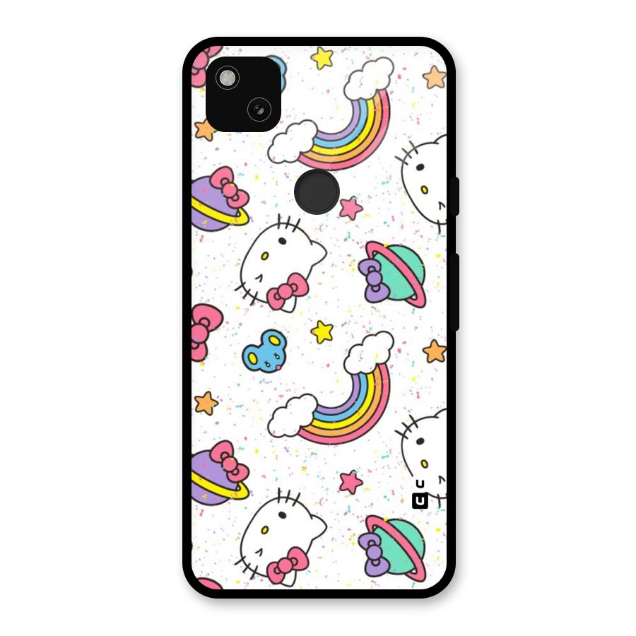Rainbow Kit Tee Glass Back Case for Google Pixel 4a