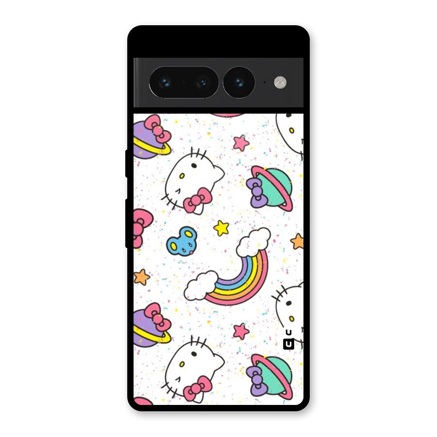 Rainbow Kit Tee Glass Back Case for Google Pixel 7 Pro