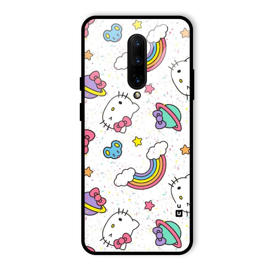 Rainbow Kit Tee Glass Back Case for OnePlus 7 Pro