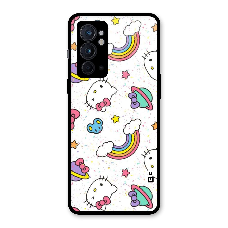 Rainbow Kit Tee Glass Back Case for OnePlus 9RT 5G