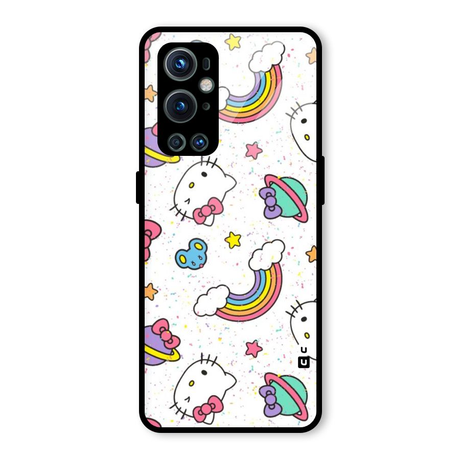 Rainbow Kit Tee Glass Back Case for OnePlus 9 Pro