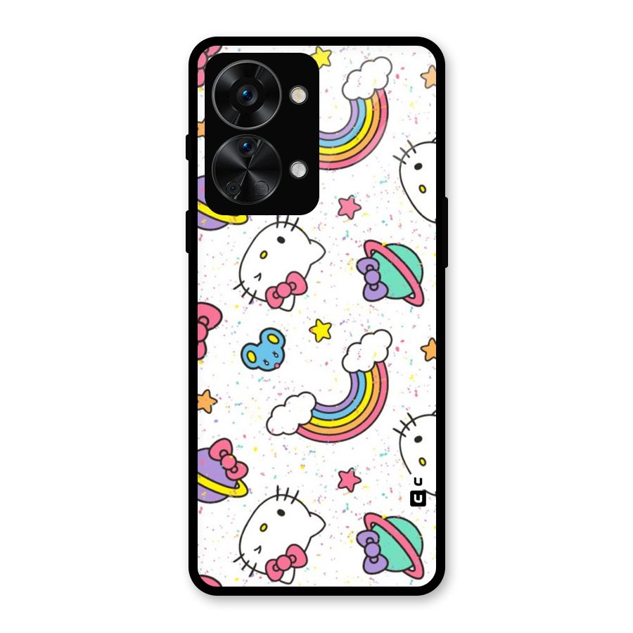Rainbow Kit Tee Glass Back Case for OnePlus Nord 2T