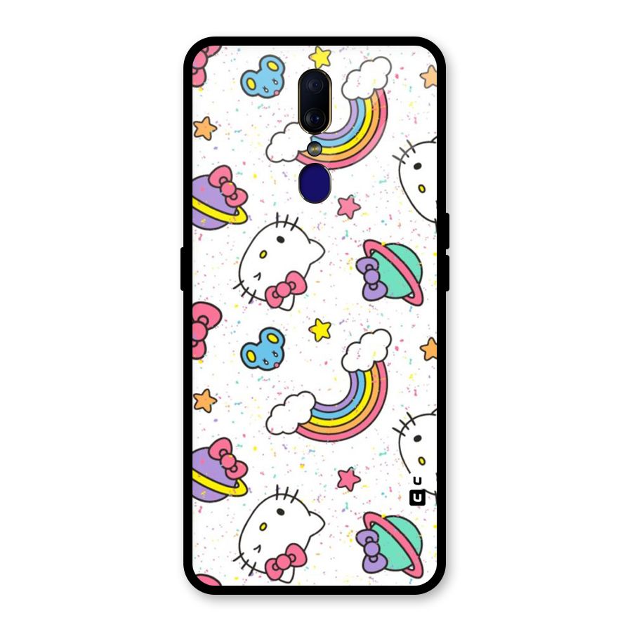 Rainbow Kit Tee Glass Back Case for Oppo F11