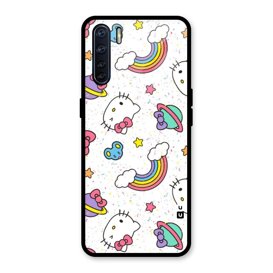 Rainbow Kit Tee Glass Back Case for Oppo F15