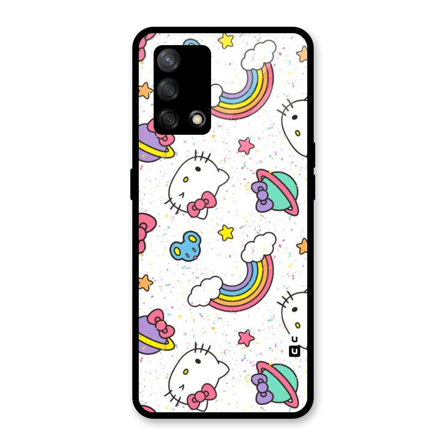 Rainbow Kit Tee Glass Back Case for Oppo F19
