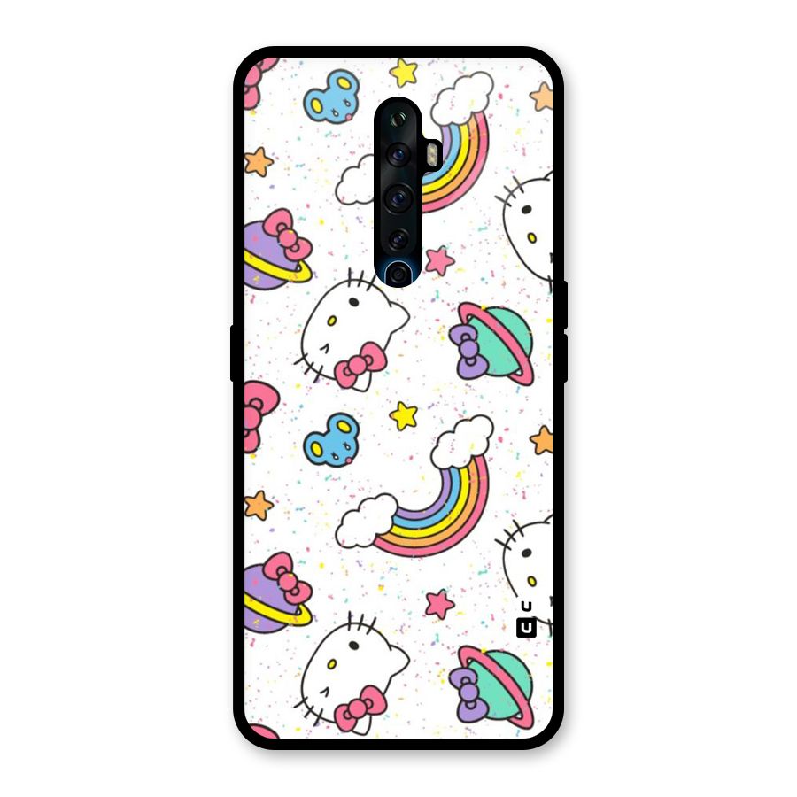 Rainbow Kit Tee Glass Back Case for Oppo Reno2 F
