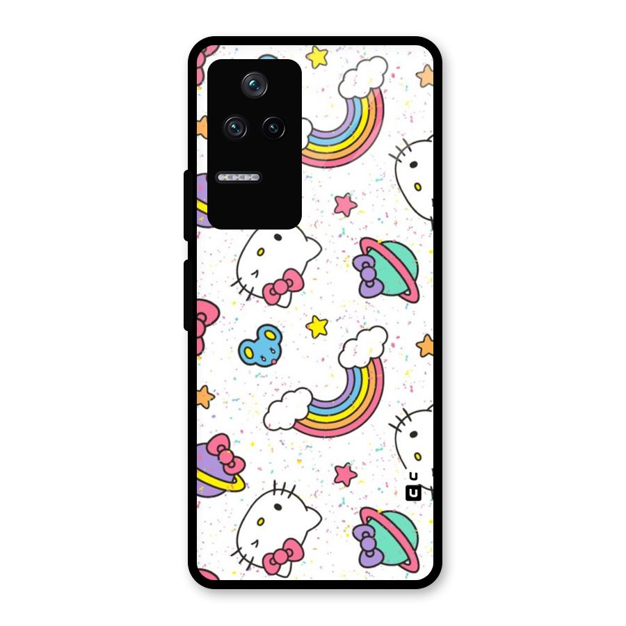 Rainbow Kit Tee Glass Back Case for Poco F4 5G