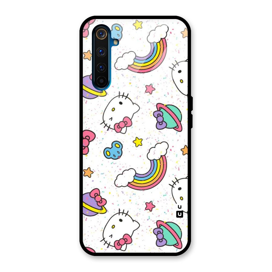 Rainbow Kit Tee Glass Back Case for Realme 6 Pro
