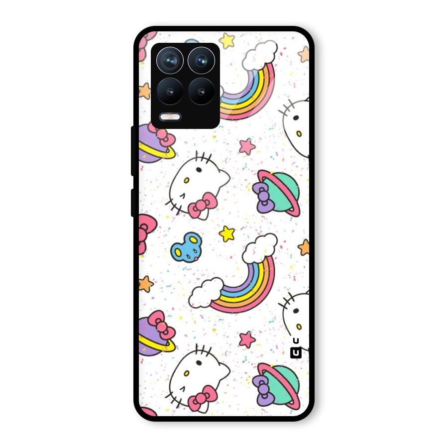 Rainbow Kit Tee Glass Back Case for Realme 8 Pro