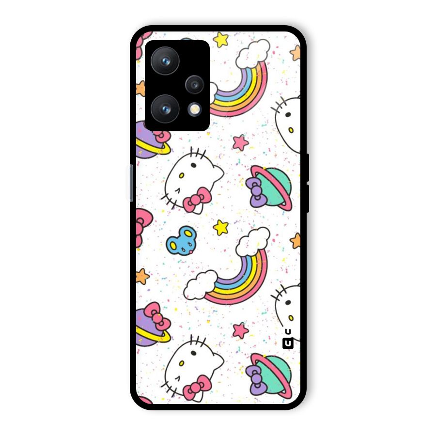 Rainbow Kit Tee Glass Back Case for Realme 9 Pro 5G