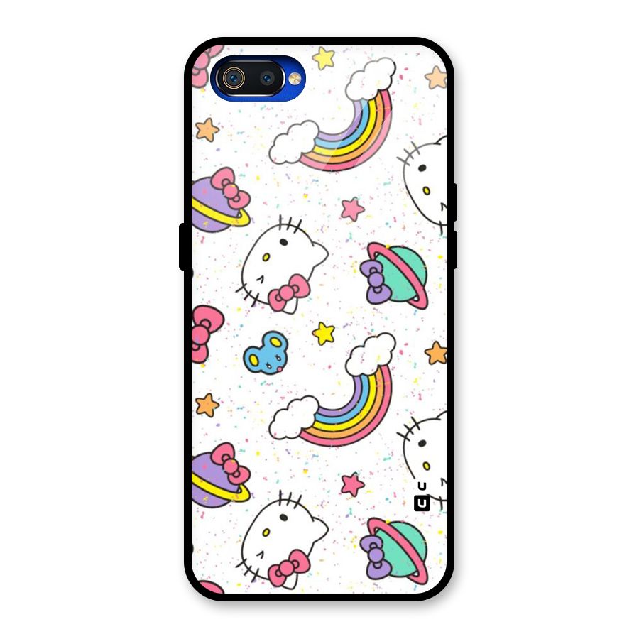 Rainbow Kit Tee Glass Back Case for Realme C2