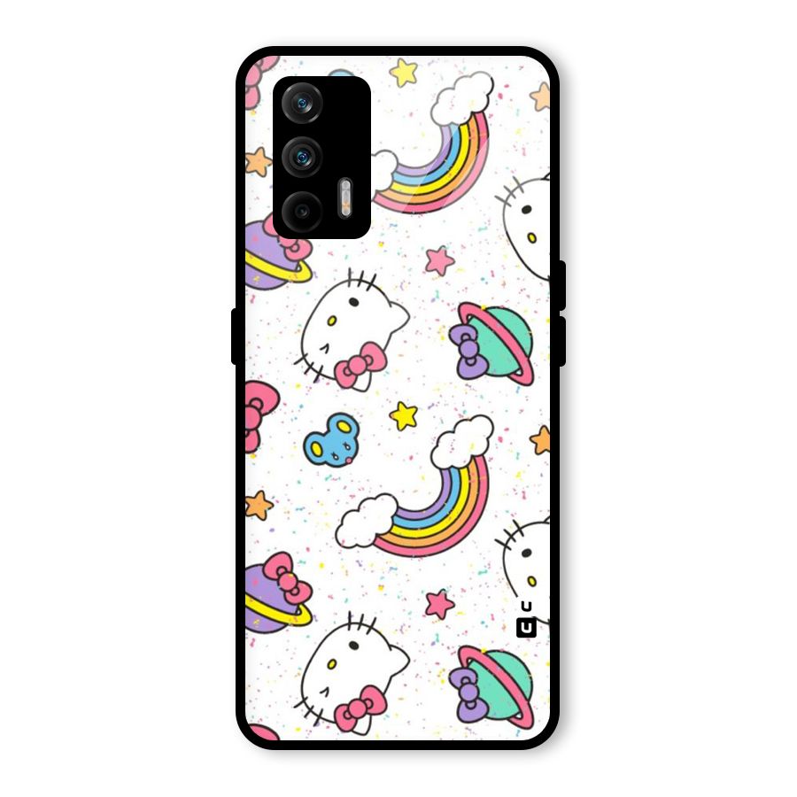 Rainbow Kit Tee Glass Back Case for Realme GT 5G