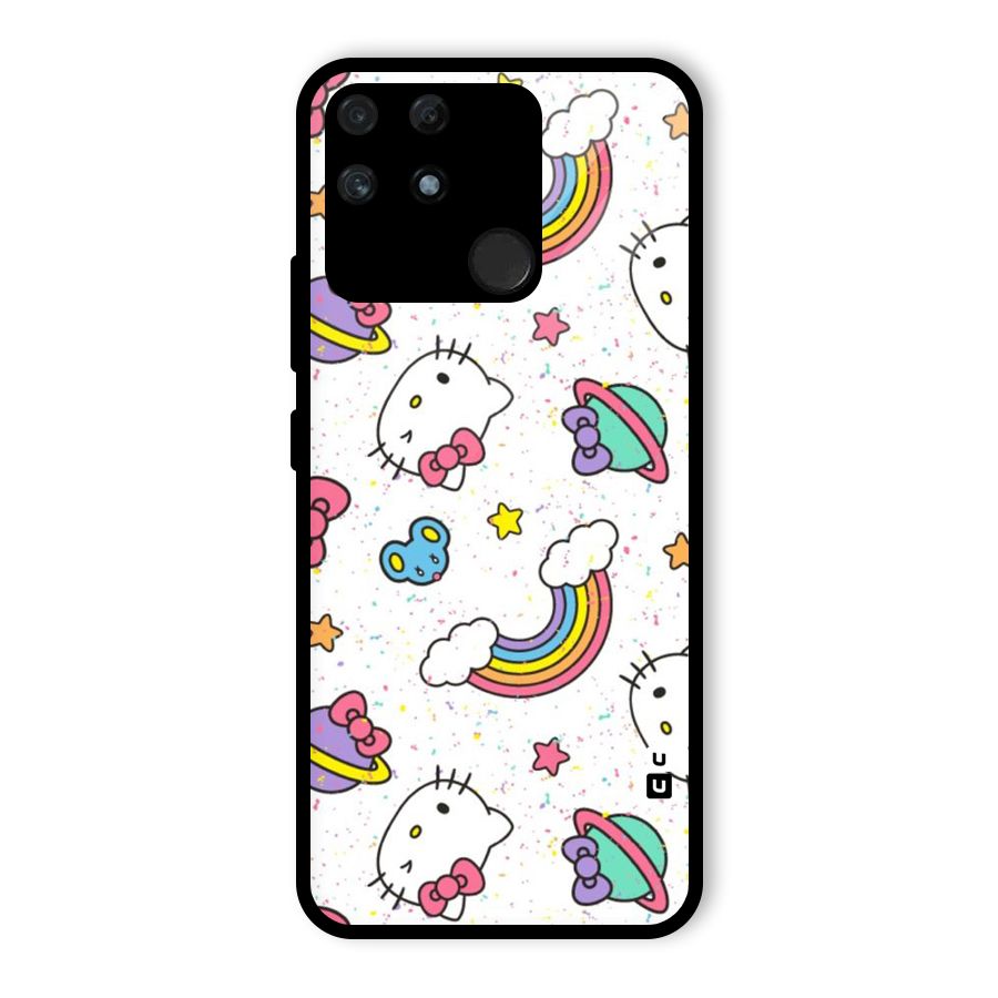 Rainbow Kit Tee Glass Back Case for Realme Narzo 50A