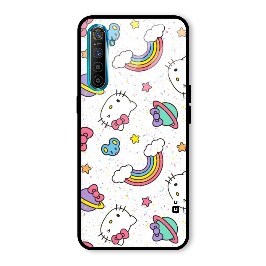 Rainbow Kit Tee Glass Back Case for Realme X2