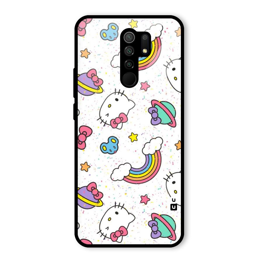 Rainbow Kit Tee Glass Back Case for Redmi 9 Prime