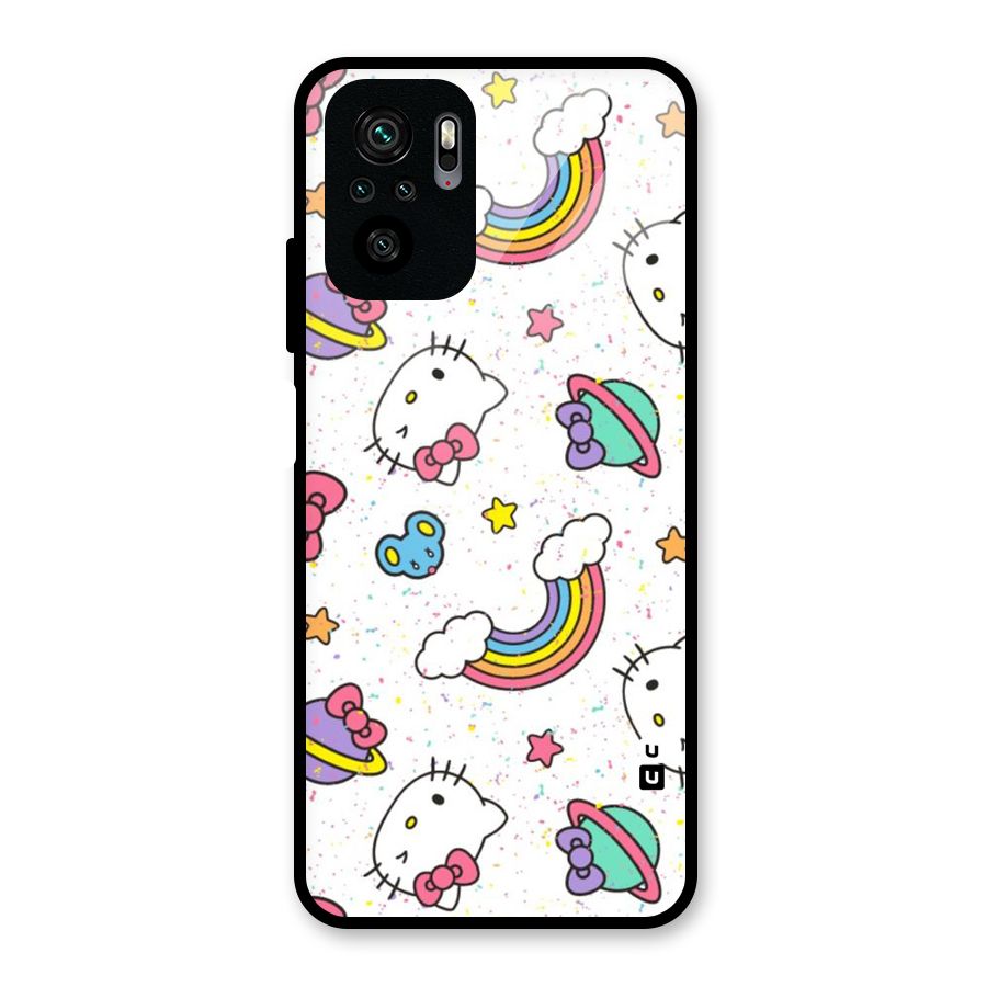 Rainbow Kit Tee Glass Back Case for Redmi Note 10S