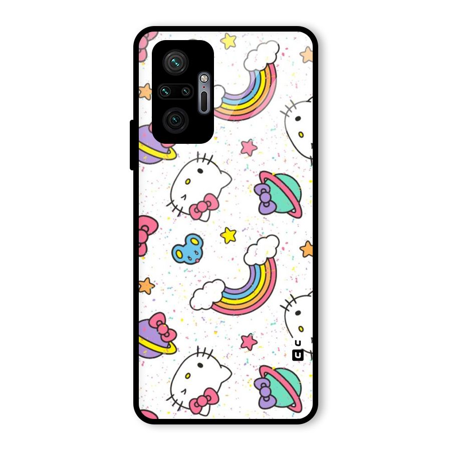 Rainbow Kit Tee Glass Back Case for Redmi Note 10 Pro