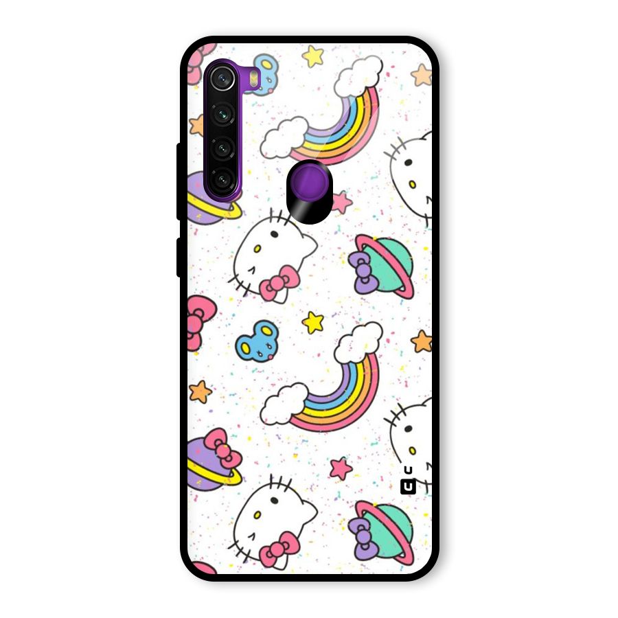 Rainbow Kit Tee Glass Back Case for Redmi Note 8