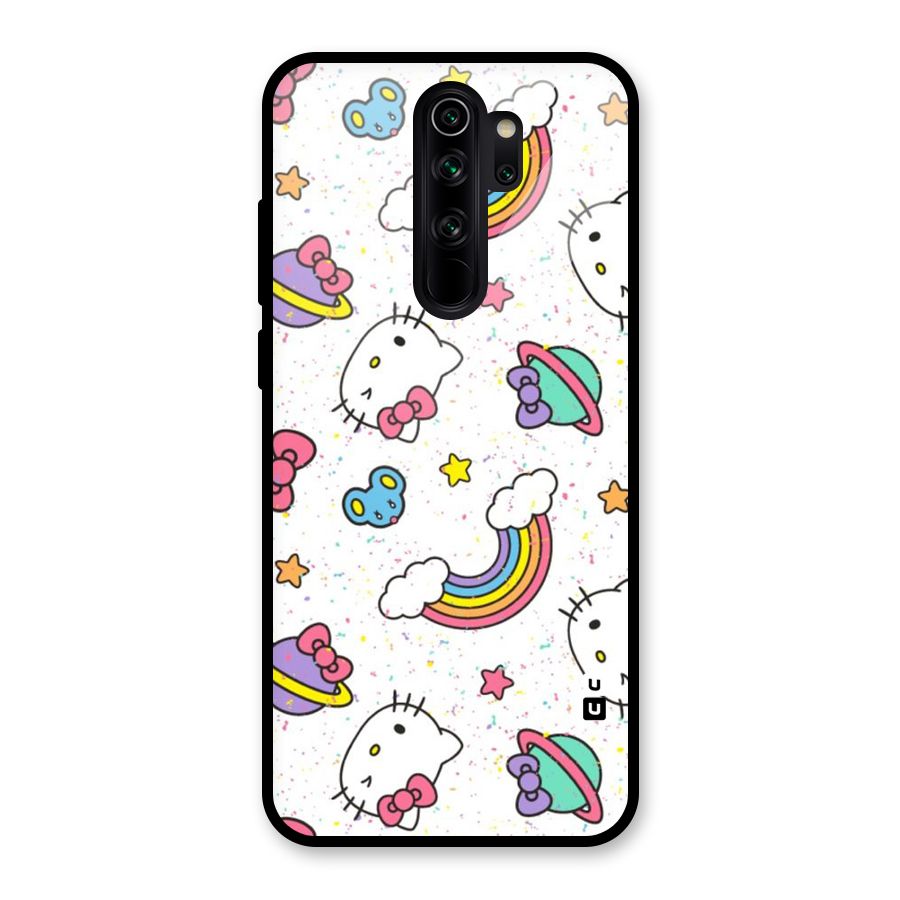 Rainbow Kit Tee Glass Back Case for Redmi Note 8 Pro