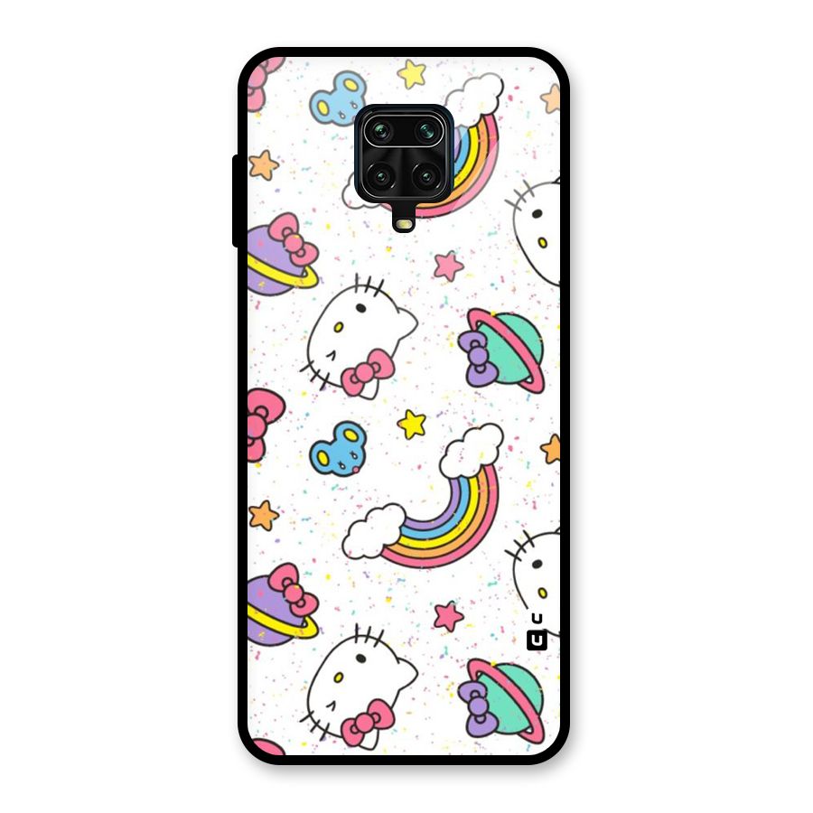 Rainbow Kit Tee Glass Back Case for Redmi Note 9 Pro