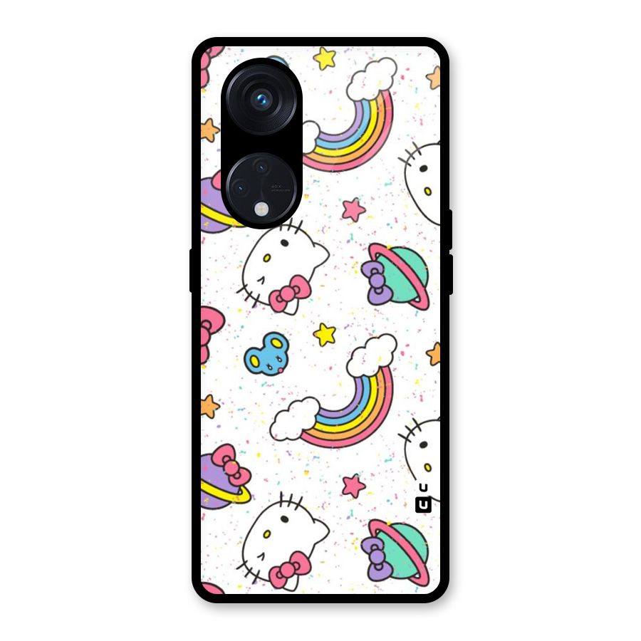 Rainbow Kit Tee Glass Back Case for Reno8 T 5G