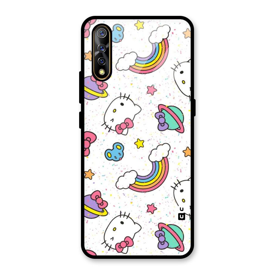 Rainbow Kit Tee Glass Back Case for Vivo S1