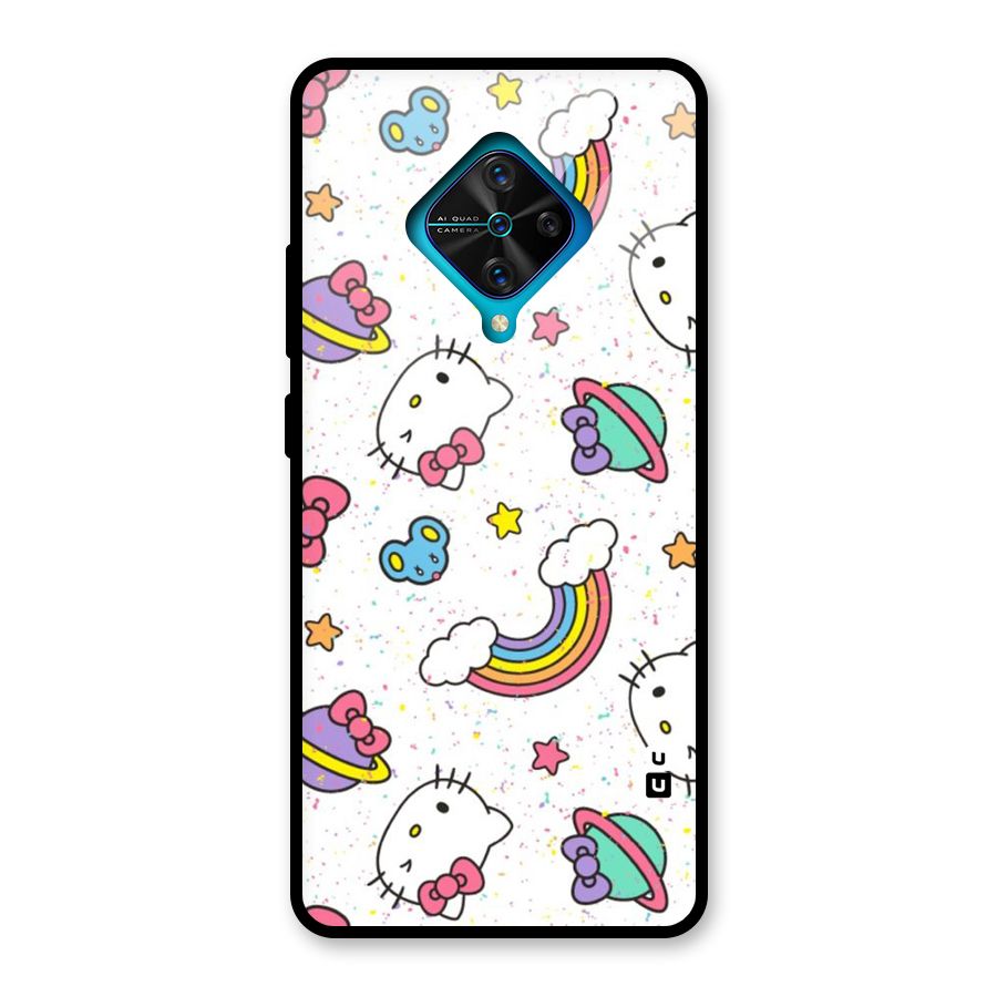 Rainbow Kit Tee Glass Back Case for Vivo S1 Pro