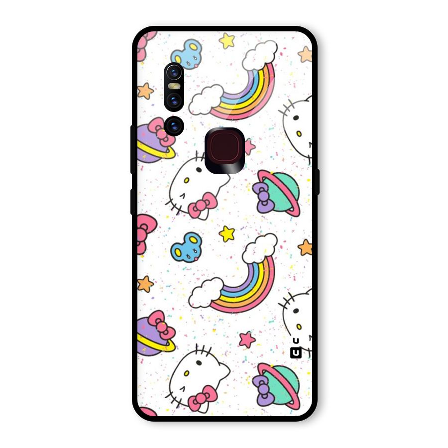 Rainbow Kit Tee Glass Back Case for Vivo V15