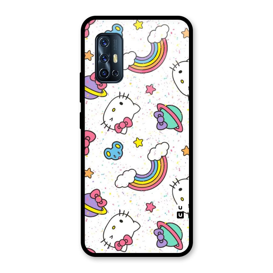 Rainbow Kit Tee Glass Back Case for Vivo V17