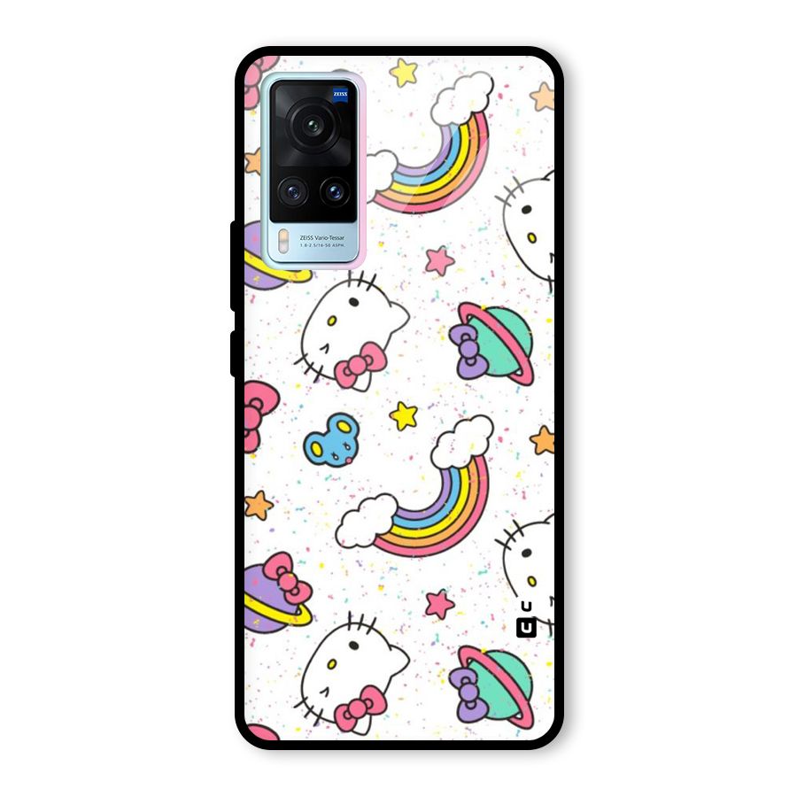 Rainbow Kit Tee Glass Back Case for Vivo X60