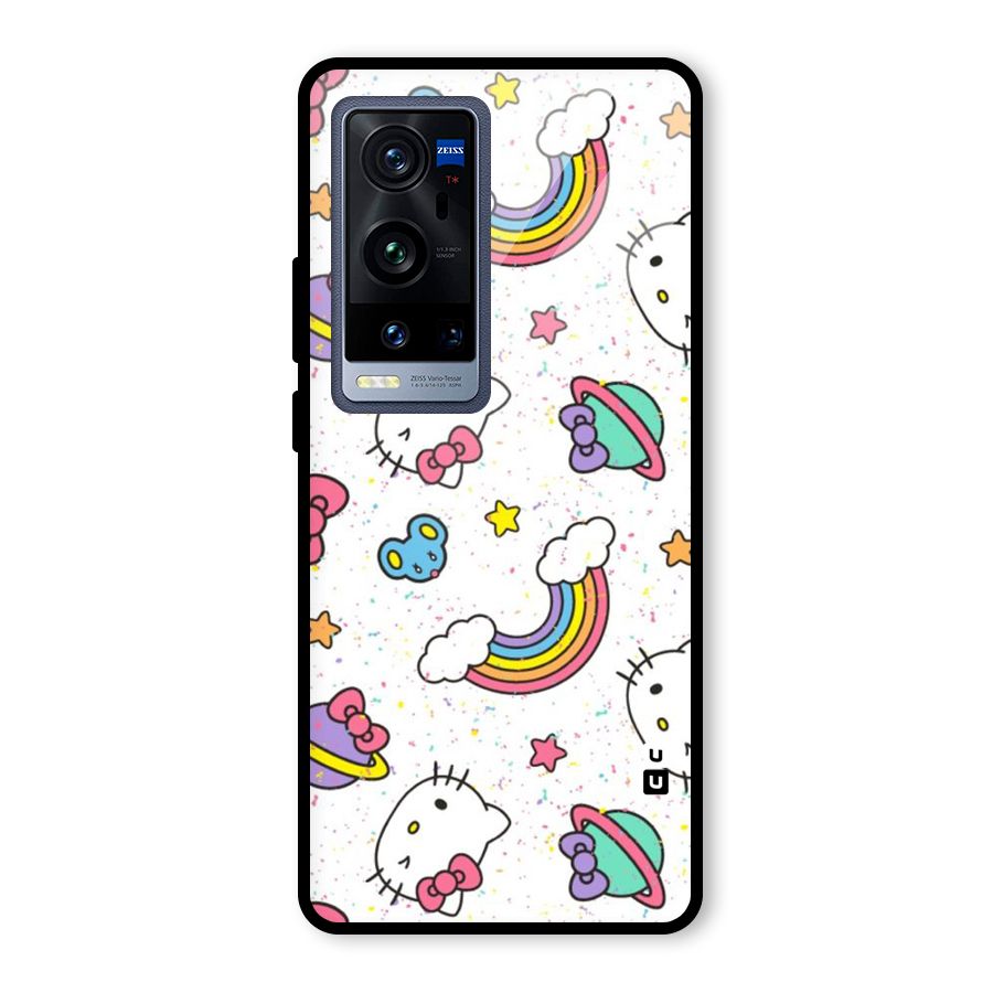 Rainbow Kit Tee Glass Back Case for Vivo X60 Pro Plus