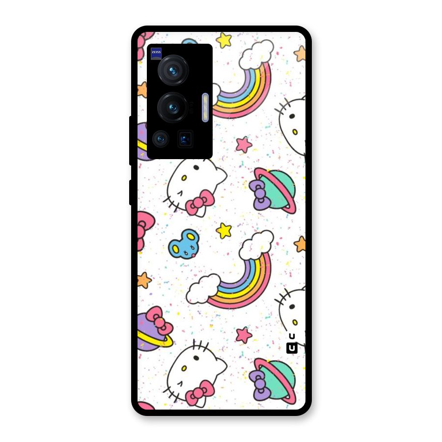 Rainbow Kit Tee Glass Back Case for Vivo X70 Pro
