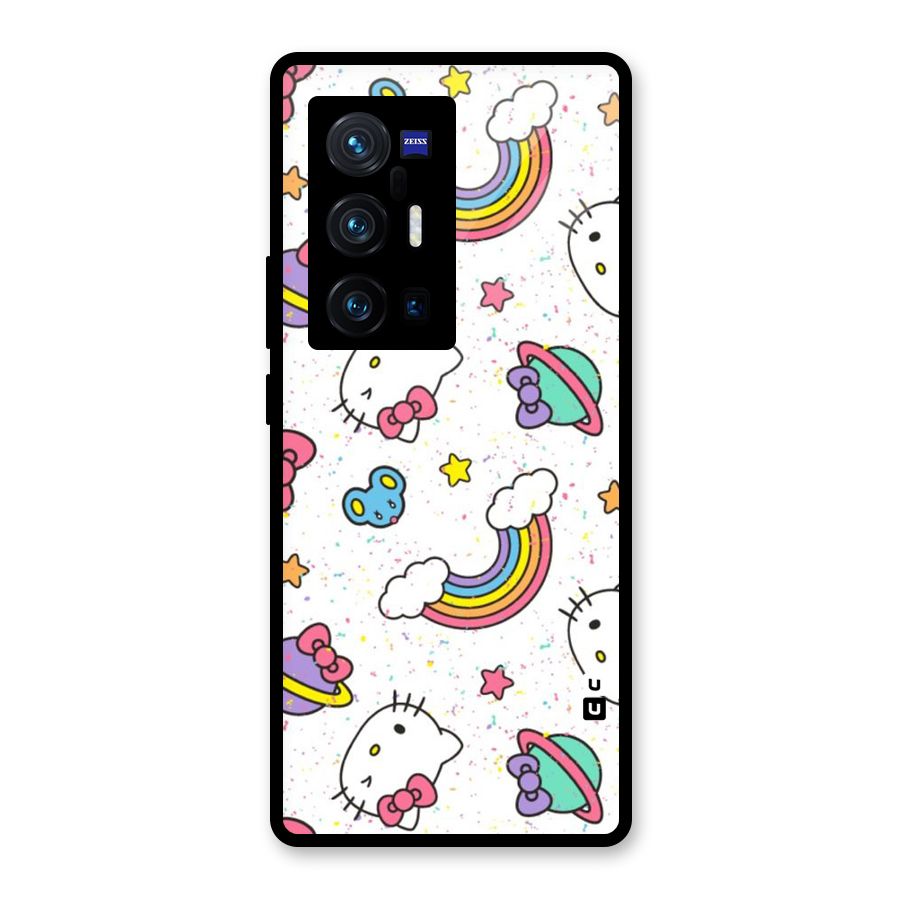 Rainbow Kit Tee Glass Back Case for Vivo X70 Pro Plus