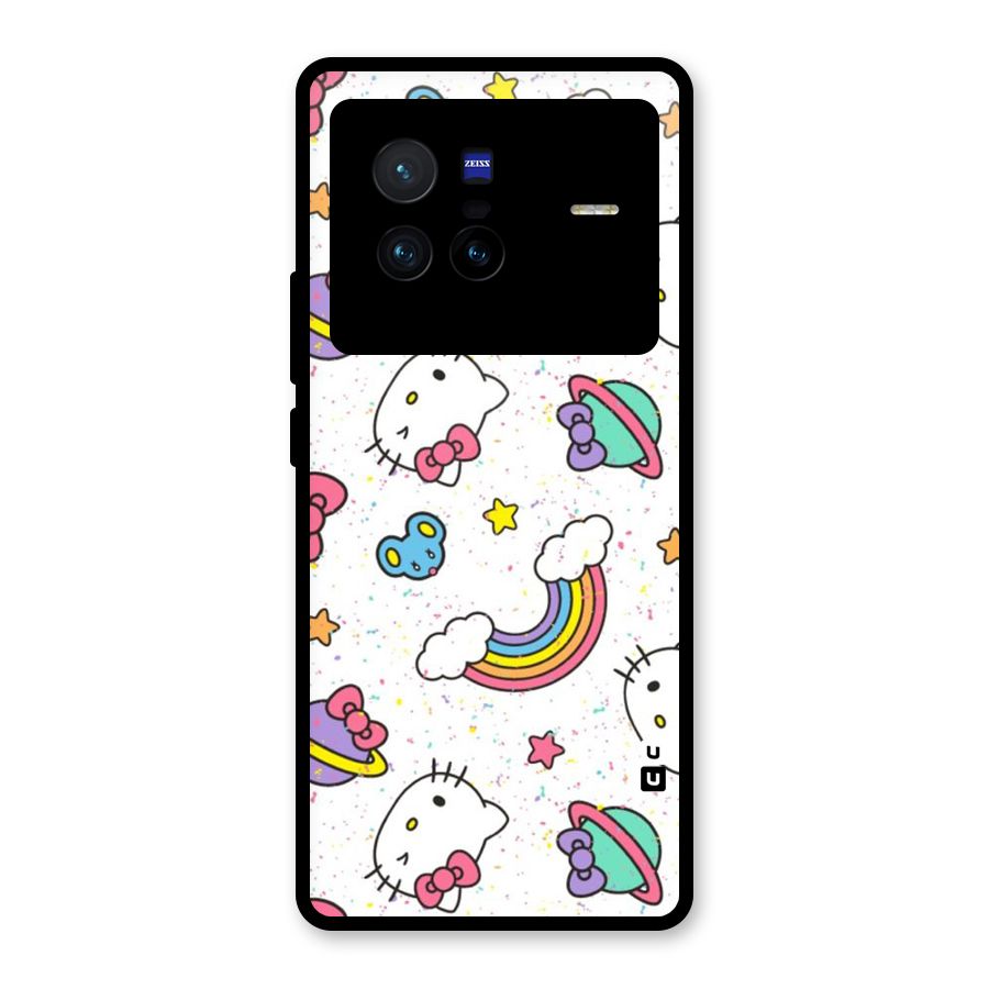 Rainbow Kit Tee Glass Back Case for Vivo X80