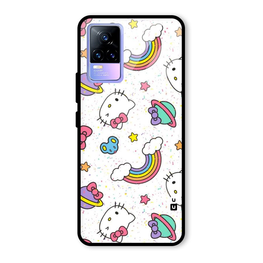 Rainbow Kit Tee Glass Back Case for Vivo Y73