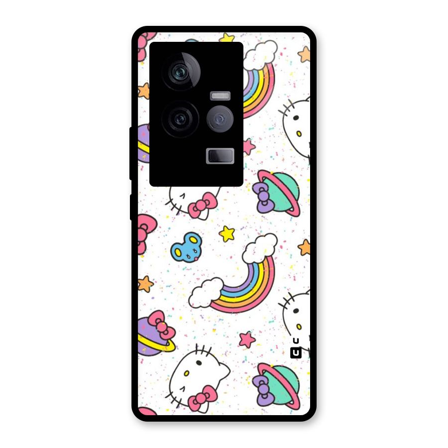 Rainbow Kit Tee Glass Back Case for Vivo iQOO 11 5G