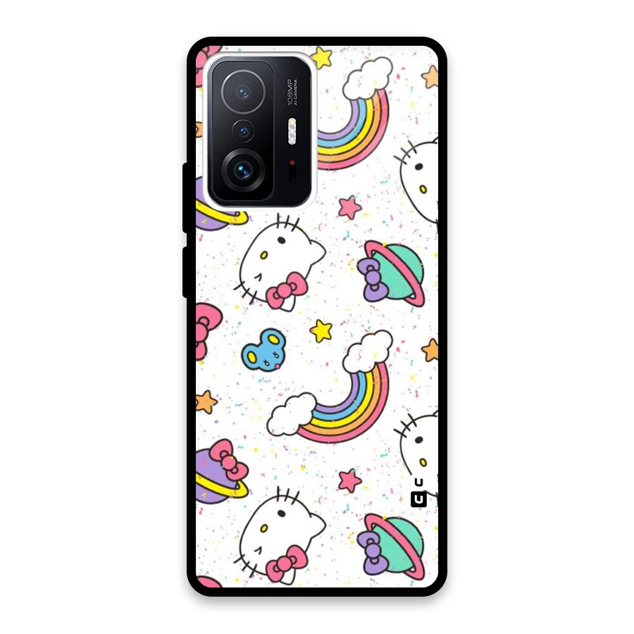 Rainbow Kit Tee Glass Back Case for Xiaomi 11T Pro