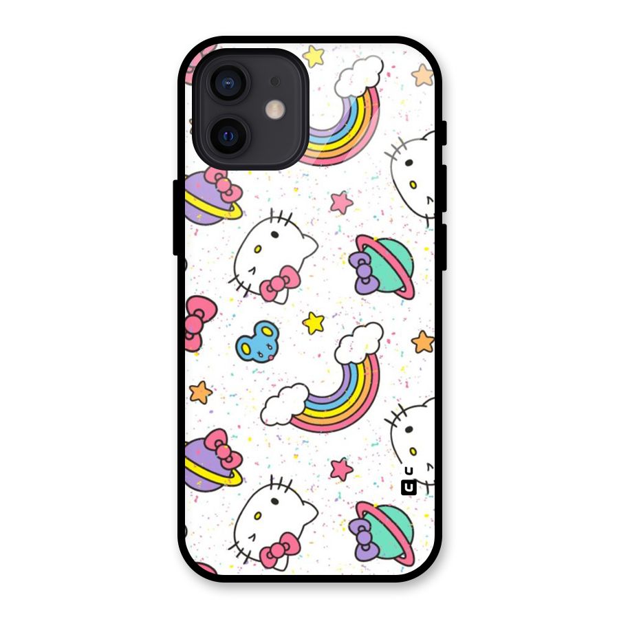 Rainbow Kit Tee Glass Back Case for iPhone 12