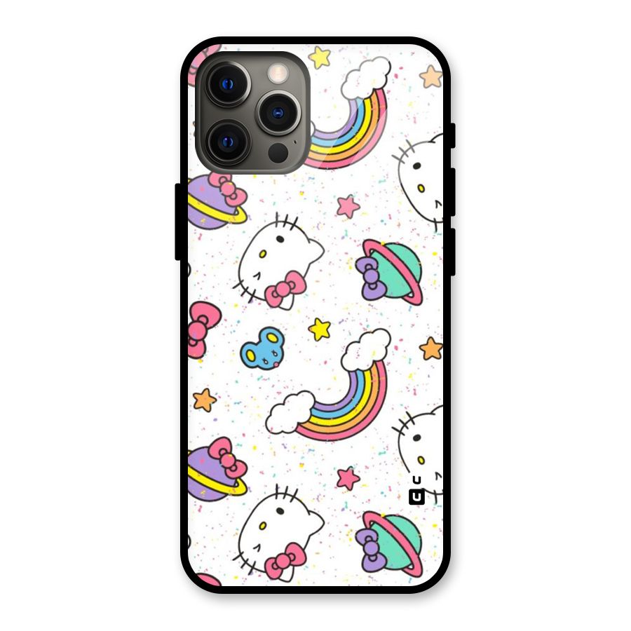 Rainbow Kit Tee Glass Back Case for iPhone 12 Pro Max