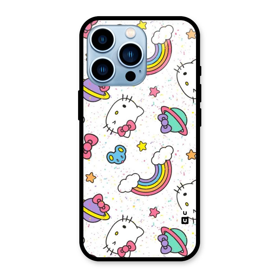 Rainbow Kit Tee Glass Back Case for iPhone 13 Pro