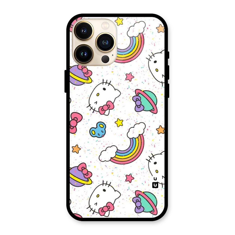 Rainbow Kit Tee Glass Back Case for iPhone 13 Pro Max