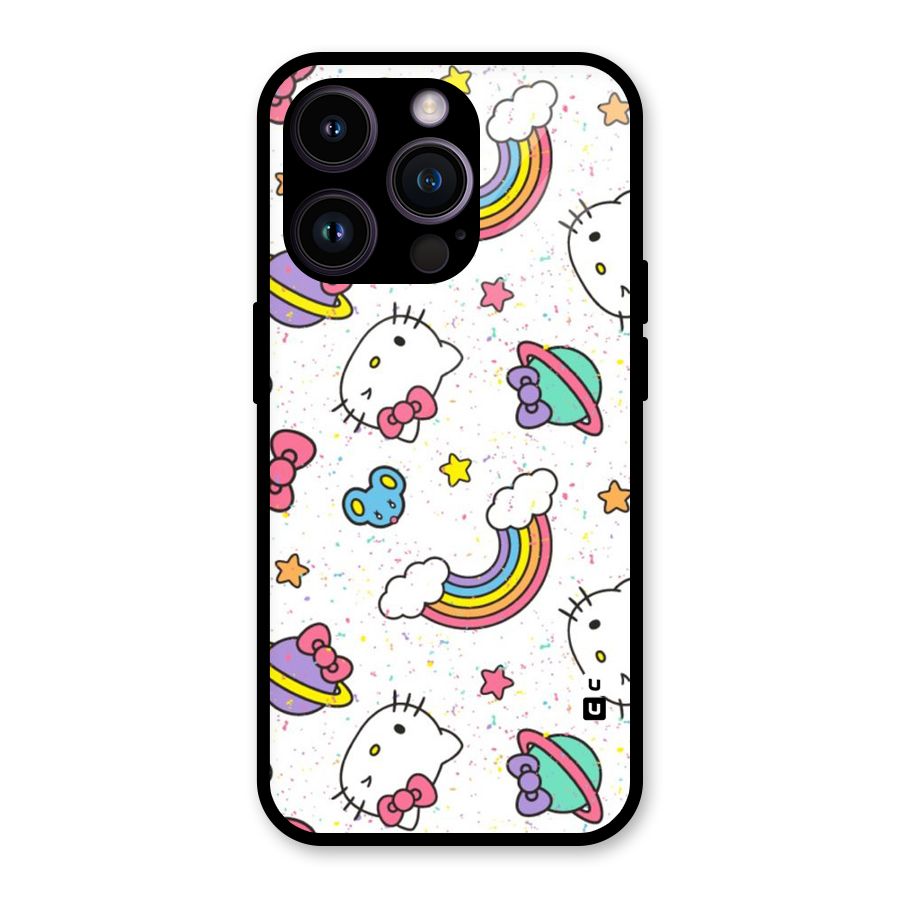 Rainbow Kit Tee Glass Back Case for iPhone 14 Pro